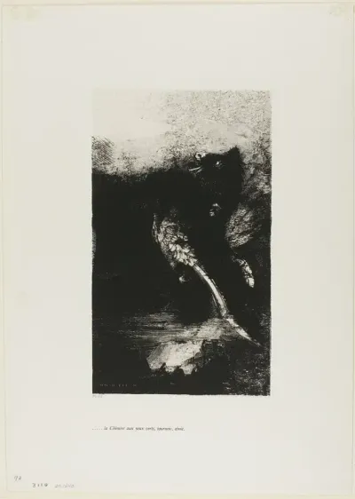 The Chimera with Green eyes Turns, Bays, plate 7 from The Temptation of Saint Anthony (1st series)