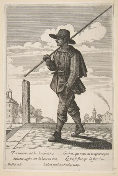 The Chimney Sweep, plate 6 from "Cries of Paris" (Les Cris de Paris)
