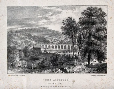 The Chirk aqueduct in north Wales
