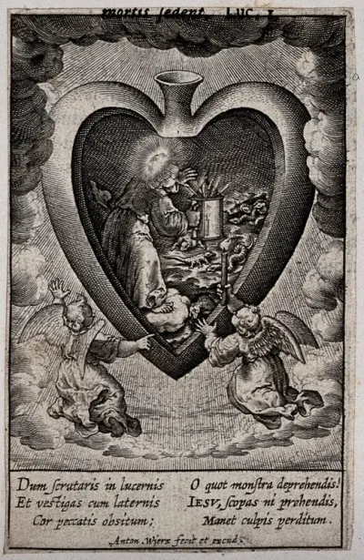 The Christ Child brings light into a heart discovering snakes and other animals