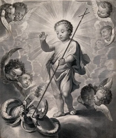 The Christ Child triumphing over the devil