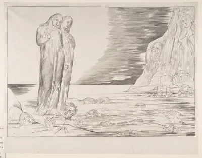 The Circle of Traitors: Dante's Foot Striking Bocca degli Abbate