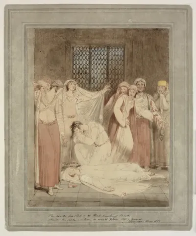 "The circle parted" Scene fra Henry Gally Knight's Phrocyne, et græsk eventyr