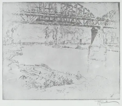 The City Bridge, St. Louis [bottom]