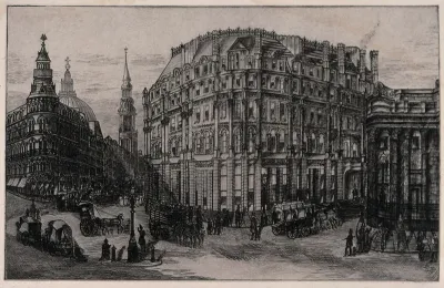 The City of London: part of Mansion House Street with St
