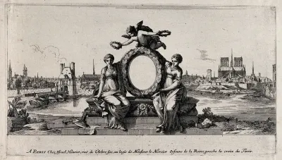 The city of Paris, with an allegory of the arts that adorn the city