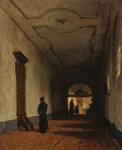 The Cloister of the Monastery of the Order of Friars Minor Conventual in Kleef