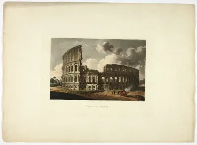 The Coliseum, plate fifteen from the Ruins of Rome