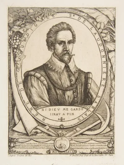 The Colonist René de Laudonnière Sablais, after van de Passe