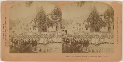 "The Colored School, Vicksburg, Mississippi"