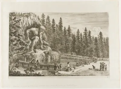 The Colossal Statue of the Apennines, from Views of Villa di Pratolino