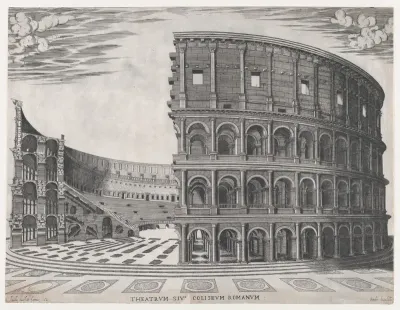 The Colosseum, from "Speculum Romanae Magnificentiae"