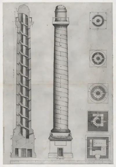 The Column of Trajan, from "Speculum Romanae Magnificentiae"