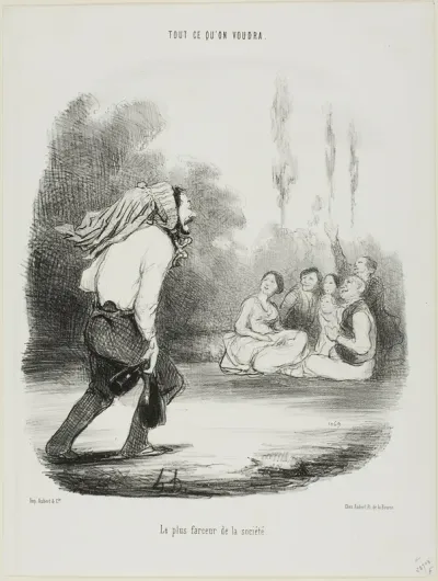 The Comedian of the Group, plate 13 from Tout Ce Qu'on Voudra
