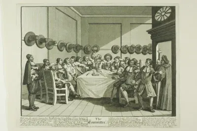 The Committee, plate ten from Hudibras