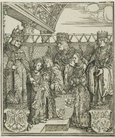 The Congress and Double Betrothal at Vienna, from The Triumphal Arch of Maximilian I