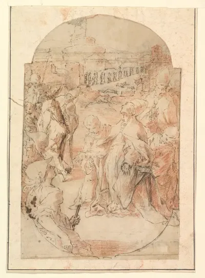 The Consecration of the Site of a Church in Rome by a Pope ("The Miracle of Saint Mary of the Snows"?)