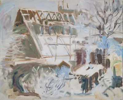 The construction of the Tarvaspää atelier