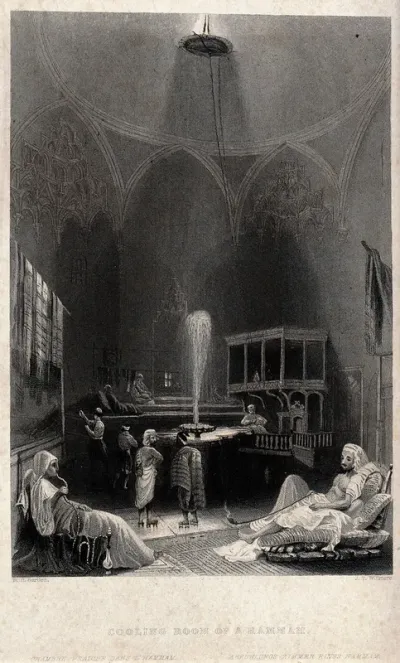 The cooling room of a hammam