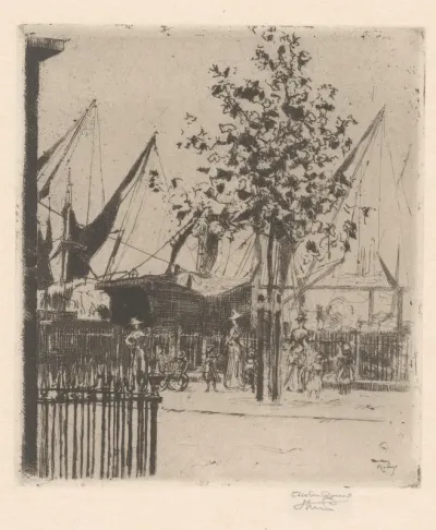 The corner of Luna Street, Chelsea Embankment
