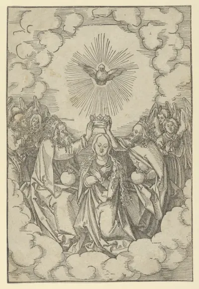 The Coronation of Mary, from Speculum passionis domini nostri Ihesu Christi