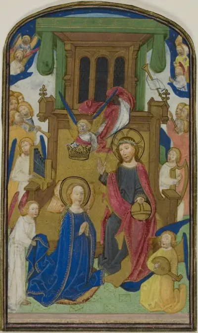 The Coronation of the Virgin, from a Book of Hours