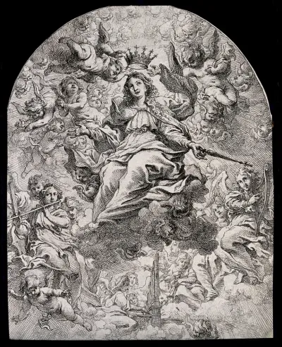 The coronation of the Virgin in Heaven