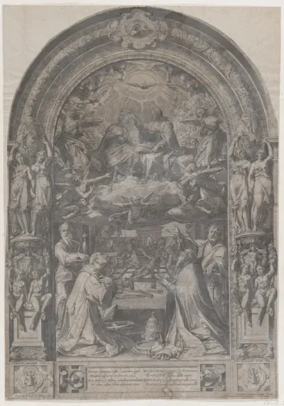 The Coronation of the Virgin with St Lawrence, St Paul, St Peter and St Sixtus