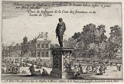 The Cour des Fontaines and the Jardin de l'Estan at Fontainebleau
