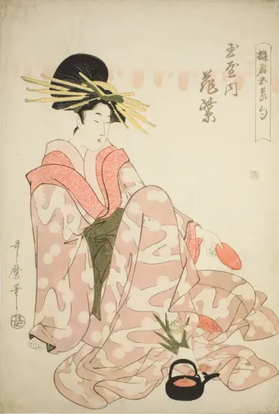 The Courtesan Hanamurasaki of the Tamaya, from the series "Courtesans of the Five Festivals (Yukun gosekku)"