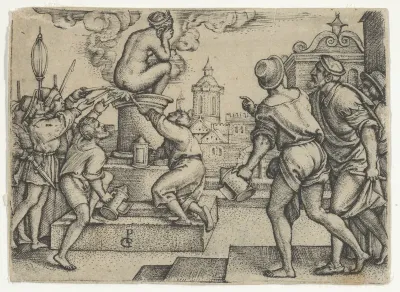 The Courtesan Punished, from "The Story of the Magician Virgil"