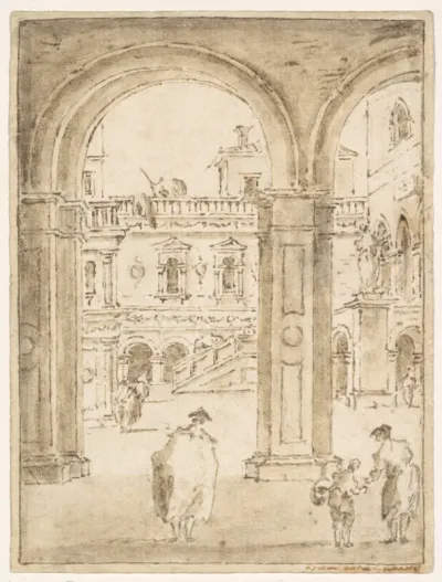 The Courtyard of the Doges' Palace