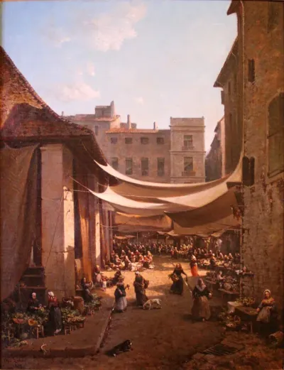 The covered square in Béziers