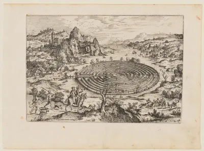 The Cretan Labyrinth, from Landscapes with Biblical and Mythological Scenes
