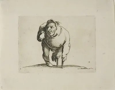 The Cripple with a Crutch and a Wooden Leg, from Varie Figure Gobbi