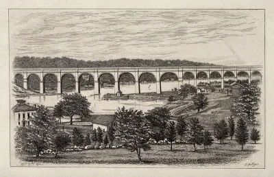 The Croton aqueduct, New York