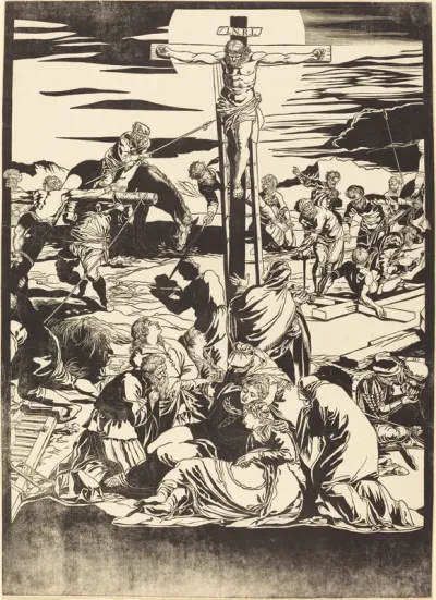 The Crucifixion [center plate]
