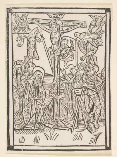The Crucifixion, frontispiece to Postilla Guillermi