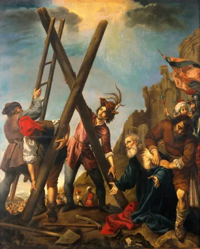 The crucifixion of Saint Andrew