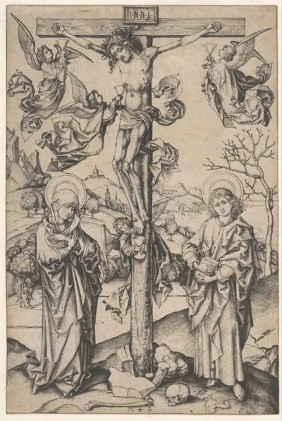 The Crucifixion with Four Angels