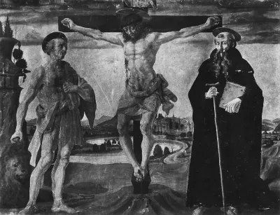 The Crucifixion with Saints Jerome and Anthony the Abbot