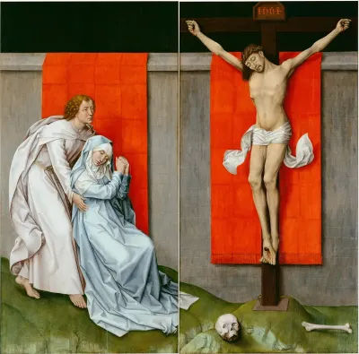 The Crucifixion, with the Virgin and Saint John the Evangelist Mourning