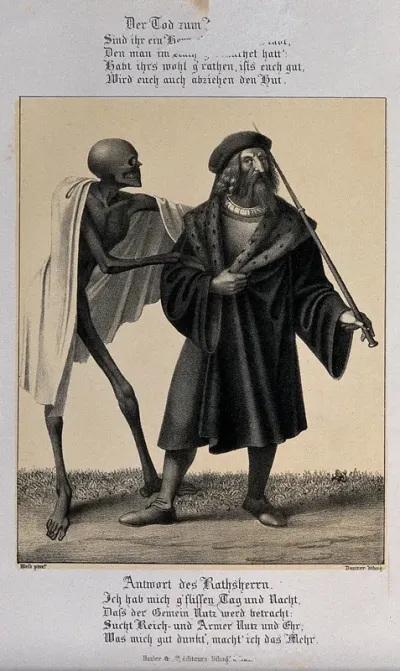 The dance of death at Basel: death and the alderman