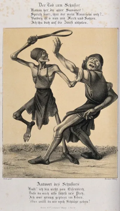 The dance of death at Basel: death and the cobbler