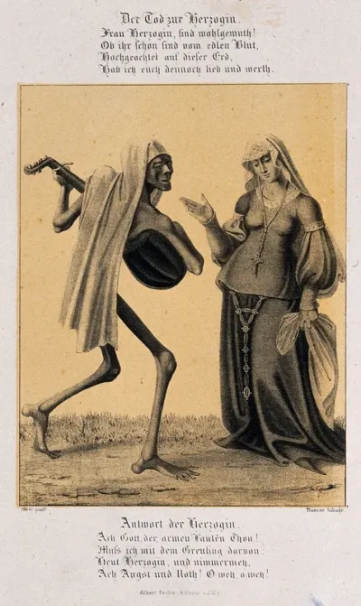The dance of death at Basel: death and the duchess
