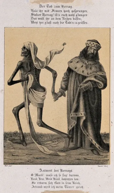 The dance of death at Basel: death and the duke