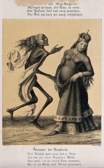 The dance of death at Basel: death and the empress