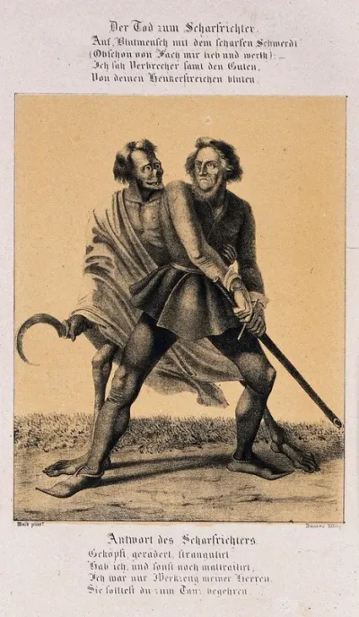 The dance of death at Basel: death and the executioner
