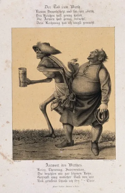 The dance of death at Basel: death and the innkeeper