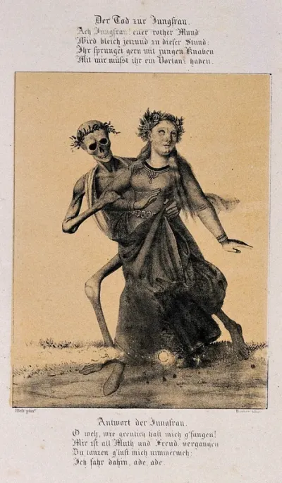 The dance of death at Basel: death and the maiden